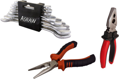 Asraw Hand Tool Kit(11 Tools), Multicolor