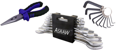 

Asraw Hand Tool Kit(11 Tools), Multicolor
