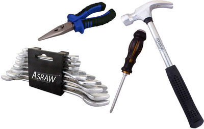 

Asraw Hand Tool Kit(12 Tools), Multicolor
