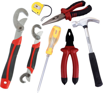 

Asraw Hand Tool Kit(7 Tools), Multicolor