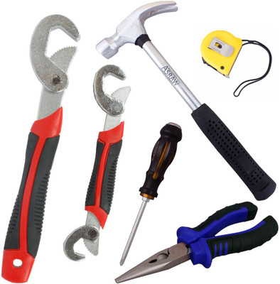 

Asraw Hand Tool Kit(6 Tools), Multicolor