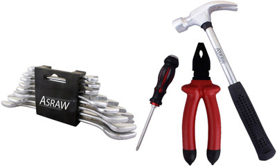 

Asraw Hand Tool Kit(12 Tools), Multicolor
