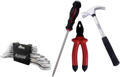 

Asraw Hand Tool Kit(12 Tools), Multicolor