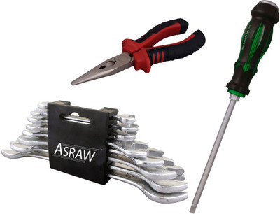 

Asraw Hand Tool Kit(11 Tools), Multicolor