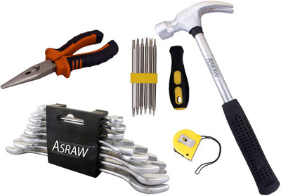 

Asraw Hand Tool Kit(13 Tools), Multicolor