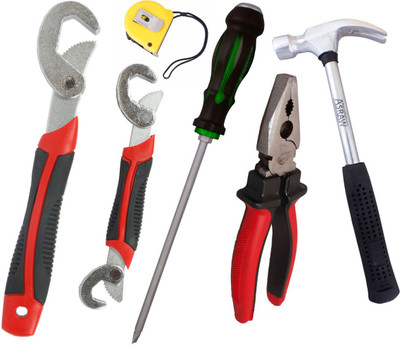 

Asraw Hand Tool Kit(6 Tools), Multicolor