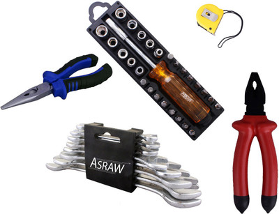 

Asraw Hand Tool Kit(13 Tools), Multicolor