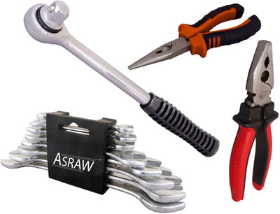 

Asraw Hand Tool Kit(12 Tools), Multicolor