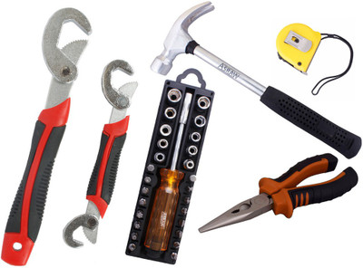 

Asraw Hand Tool Kit(6 Tools), Multicolor