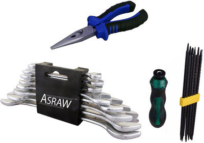 

Asraw Hand Tool Kit(11 Tools), Multicolor