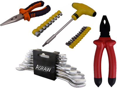 

Asraw Hand Tool Kit(12 Tools), Multicolor
