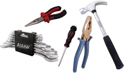 

Asraw Hand Tool Kit(13 Tools), Multicolor