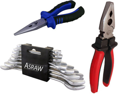

Asraw Hand Tool Kit(11 Tools), Multicolor
