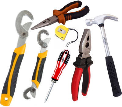 

Asraw Hand Tool Kit(7 Tools), Multicolor