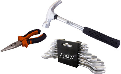 

Asraw Hand Tool Kit(11 Tools), Multicolor