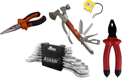 

Asraw Hand Tool Kit(13 Tools), Multicolor