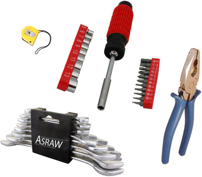

Asraw Hand Tool Kit(12 Tools), Multicolor