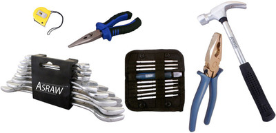 

Asraw Hand Tool Kit(14 Tools), Multicolor