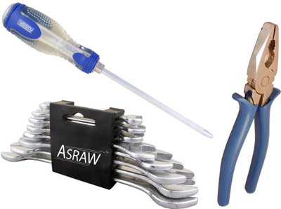 

Asraw Hand Tool Kit(11 Tools), Multicolor