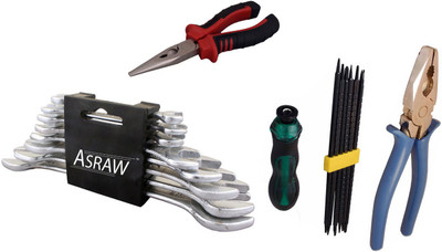 

Asraw Hand Tool Kit(12 Tools), Multicolor