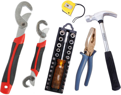 

Asraw Hand Tool Kit(6 Tools), Multicolor