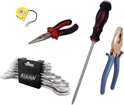 

Asraw Hand Tool Kit(13 Tools), Multicolor