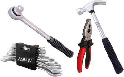 Asraw Hand Tool Kit(12 Tools), Multicolor