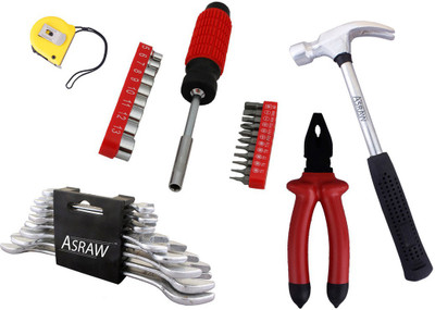 

Asraw Hand Tool Kit(13 Tools), Multicolor