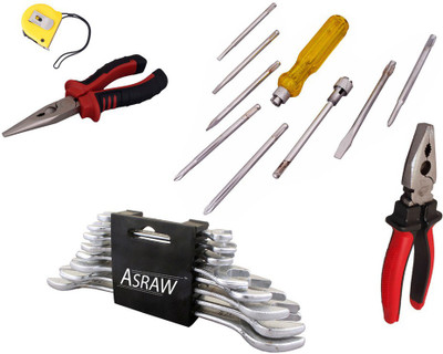 

Asraw Hand Tool Kit(13 Tools), Multicolor