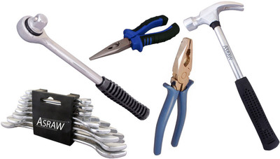 

Asraw Hand Tool Kit(13 Tools), Multicolor
