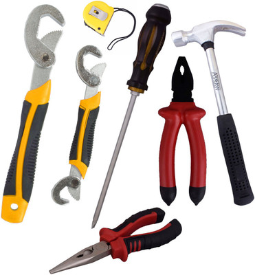 

Asraw Hand Tool Kit(7 Tools), Multicolor