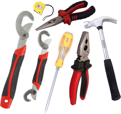 

Asraw Hand Tool Kit(7 Tools), Multicolor