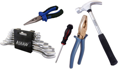 

Asraw Hand Tool Kit(13 Tools), Multicolor