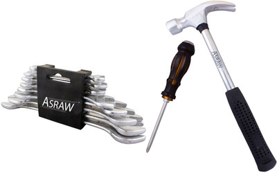 

Asraw Hand Tool Kit(11 Tools), Multicolor
