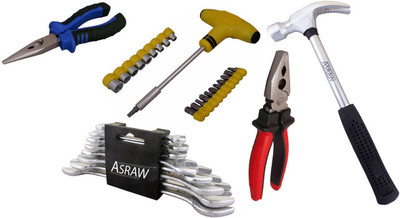 

Asraw Hand Tool Kit(13 Tools), Multicolor