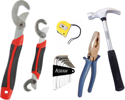 

Asraw Hand Tool Kit(6 Tools), Multicolor