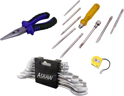 

Asraw Hand Tool Kit(12 Tools), Multicolor