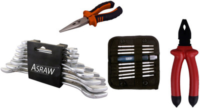 

Asraw Hand Tool Kit(12 Tools), Multicolor