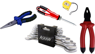 

Asraw Hand Tool Kit(13 Tools), Multicolor