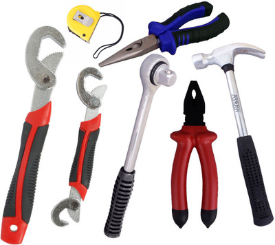 

Asraw Hand Tool Kit(7 Tools), Multicolor