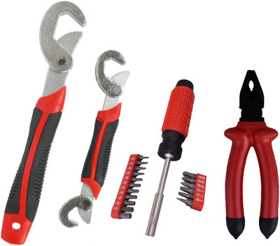 

Asraw Snap N Grip, Plier & 18PC Screwdriver Set Hand Tool Kit(3 Tools), Multicolor