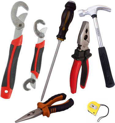 

Asraw Hand Tool Kit(7 Tools), Multicolor