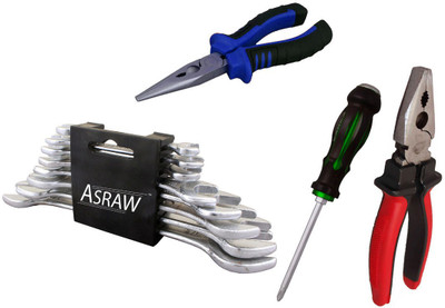 

Asraw Hand Tool Kit(12 Tools), Multicolor