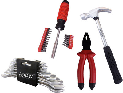 

Asraw Hand Tool Kit(12 Tools), Multicolor
