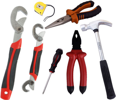 

Asraw Hand Tool Kit(7 Tools), Multicolor