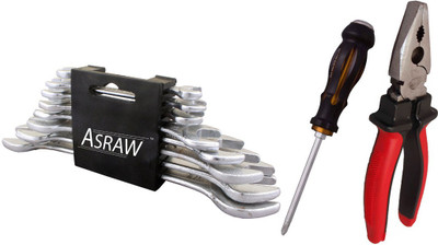 

Asraw Hand Tool Kit(11 Tools), Multicolor