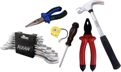 

Asraw Hand Tool Kit(14 Tools), Multicolor