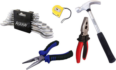 

Asraw Hand Tool Kit(13 Tools), Multicolor