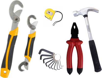

Asraw Hand Tool Kit(6 Tools), Multicolor