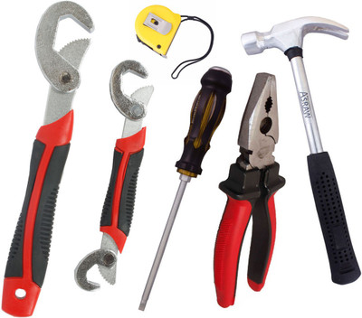 

Asraw Hand Tool Kit(6 Tools), Multicolor